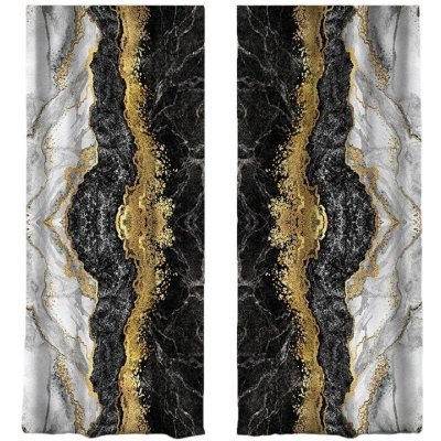 Mila Home Marble závěs zlatá/černá – Hledejceny.cz