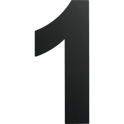 Domovní číslo "1" černé, 15 cm – HobbyKompas.cz