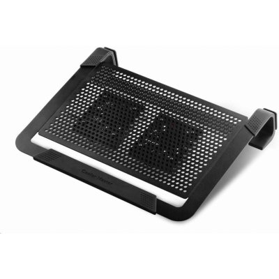 Cooler Master chladící podstavec NotePal U2 PLUS pro notebook 12-17", 2x8cm, černá – Zboží Mobilmania