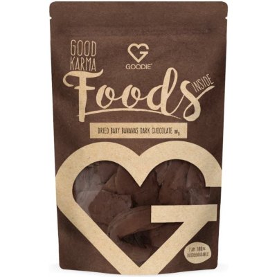 Goodie Sušené baby banány v hořké čokoládě 80 g – Zboží Dáma