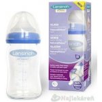 Lansinoh skleněná kojenecká láhev s NaturalWave TM savičkou savička S 160ml – Zboží Mobilmania