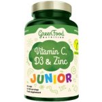 GREENFOOD NUTRITION Junior vitamin C, D3 & zinc 90 kapslí – Hledejceny.cz
