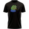 Pánské tričko s potiskem MemeMerch tričko Pepe Stoned black