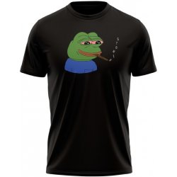 MemeMerch tričko Pepe Stoned black