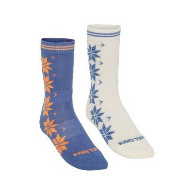 Kari Traa dámské ponožky Vinst Wool Socks 2Pk modrá/bíla – Sleviste.cz