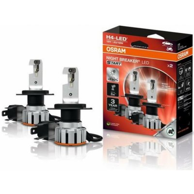 Osram 12V H4 NightBreaker +230% LED START OSRAM, set 2ks – Zboží Mobilmania