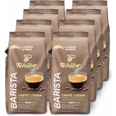 Tchibo Barista Caffé Crema zrnková 8 x 1 kg – Hledejceny.cz