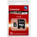 Transcend microSDHC 8 GB Class 4 TS8GUSDHC4 – Zboží Mobilmania