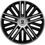 Kryty kol SPARCO BERGAMO 15", černo-stříbrné - sada 4ks – Zboží Mobilmania