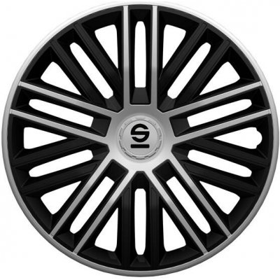 Kryty kol SPARCO BERGAMO 15", černo-stříbrné - sada 4ks – Zboží Mobilmania