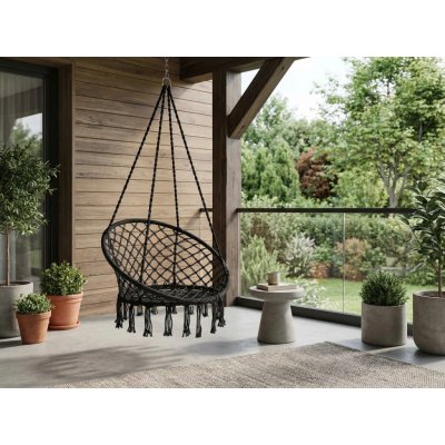 Textilomanie Kolumbia Závěsné křeslo černé – Zboží Mobilmania