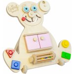BE loved boards Vzdělávací medvídek BUSY BOARD MINI růžové dvířka – Hledejceny.cz