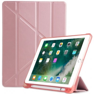 Protemio Leather zaklapovací obal Apple iPad 9.7 2018/2017 / iPad Air 1/2 33297 růžový – Zboží Mobilmania