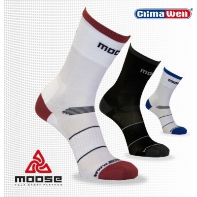 Moose Race sportovní cyklo ponožky červená – Zboží Mobilmania