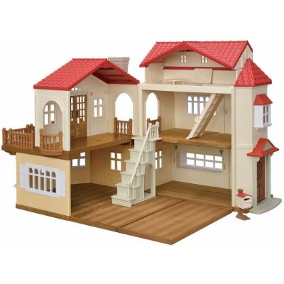 Sylvanian family Dárkový set Patrový dům s červenou střechou C – Zboží Mobilmania
