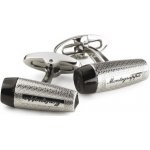 Montegrappa manžetové knoflíčky fortuna ocel a černá – Zboží Dáma