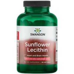 Swanson Soy Lecithin 90 ks gelové tablety 1,2 g