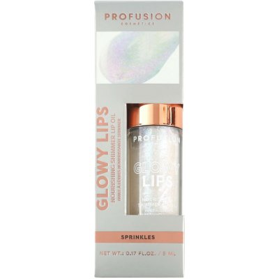 Profusion hydratační třpytivý olej na rty Glowy Lips Oil Sprinkles 5 ml – Zboží Dáma
