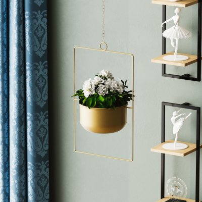 ASIR Stojan na květináč PARAPET zlatý závěsný – Hledejceny.cz