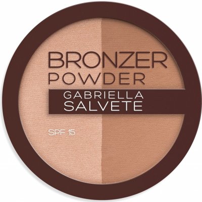 Gabriella Salvete Bronzer Power Duo SPF15 bronzující a rozjasňující pudr 9 g – Zboží Mobilmania