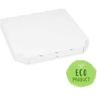 WIMEX Krabice na pizzu (mikrovlnitá lepenka) E6 extra-pevná bílá 32 x 32 x 3 cm [100 ks] – Zboží Mobilmania