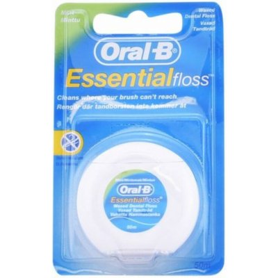 Oral-B EssentialFloss Mint Wax zubní niť voskovaná 50 m – Zbozi.Blesk.cz