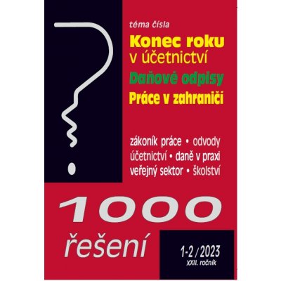 1000 řešení č. 1-2/2022 Povinnosti účetní jednotky na přelomu let, Výdělečná činnost – od 1. 1. 2022