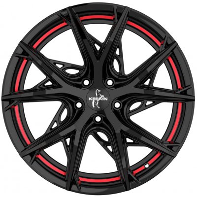 Keskin KT24 8,5x19 5x112 ET45 black red inside | Zboží Auto