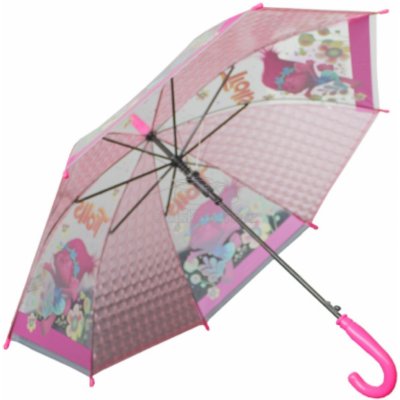 Eexee Trolls deštník dívčí holový růžový