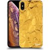 Pouzdro a kryt na mobilní telefon Apple Pouzdro Picasee silikonové Apple iPhone XS Max - Gold čiré