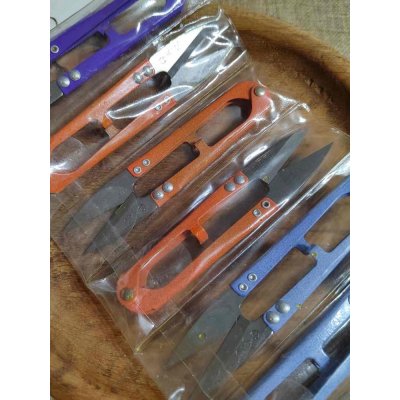 Nůžky cvakačky délka 10,6 cm oranžová – Zboží Dáma