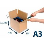 Europapier Výškově nastavitelné krabice A3, 435 × 335 × max. 240 mm hnědá – Sleviste.cz