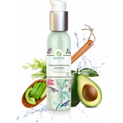 Semante Vyhlazující pleťový olej s avokádem Pretty woman BIO 100 ml – Zboží Dáma