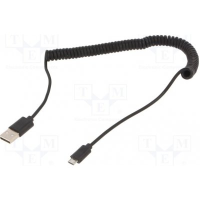 Gembird CC-MUSB2C-AMBM-6 kroucený,USB 2.0, USB A vidlice, USB B, micro vidlice – Zboží Mobilmania