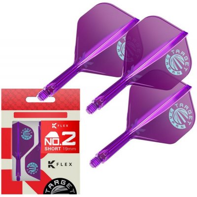 Target Japan K-Flex fialové, No2 integrované letky a krátké násadky – Zboží Dáma