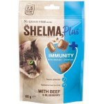 Shelma Cat Snack Immunity polštářky hovězí borůvka 60 g – Sleviste.cz