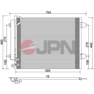 Kondenzátor, klimatizace JPN 60C9141-JPN (60C9141JPN) – Zbozi.Blesk.cz