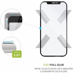Tvrzené sklo pro mobilní telefony FIXED Full-Cover na Motorola Moto Edge 30 černá FIXGFA-961-BK