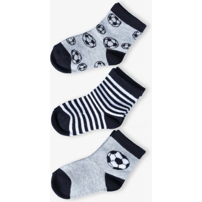 Chlapecké ponožky pro malé fotbalisty 3 páry Mix barev – Zboží Mobilmania