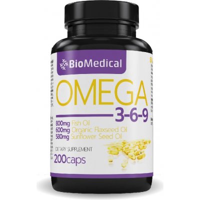 BioMedical Omega 3-6-9 kapsle 100 kapslí
