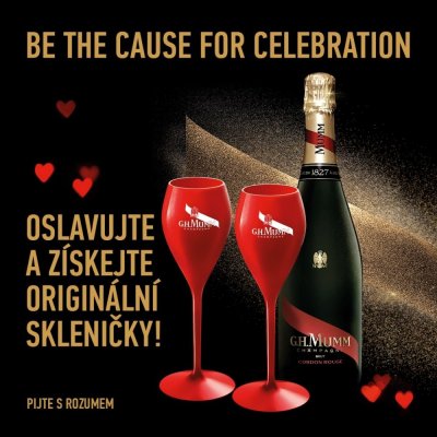 Mumm Cordon Rouge Brut 12,5% 0,75 l (dárkové balení 2 sklenice) – Zbozi.Blesk.cz