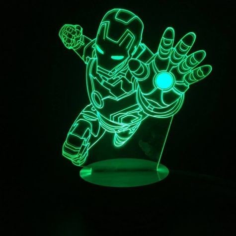 Beling Dětská lampa Iron Man 7 barevná S1128