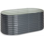 Blumfeldt High Grow, vyvýšené záhon, 160 x 80 x 100 cm, vlnitý plech Černá – Sleviste.cz