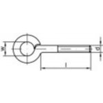 TOOLCRAFT Šrouby s okem typu 48 (Ø x d) 5 mm x 60 mm Galvanicky pozinkovaná ocel M5 Průměr oka 8 mm 100 ks – Hledejceny.cz