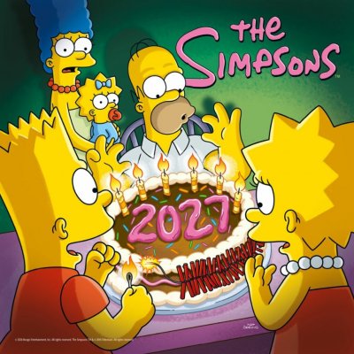 Oficiální nástěnný The Simpsons|Simpsonovi SQ 30,5 x 30,5|61 cm 2027 – Hledejceny.cz