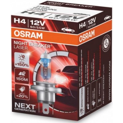 Osram Night Breaker Laser H4 P43T 12V 60W 64193NL – Zboží Mobilmania