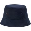 Klobouk Tommy Hilfiger Essential Flag Bucket AW0AW11673 tmavomodrá