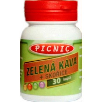 Picnic Zelená káva+Skořice 30 kapslí