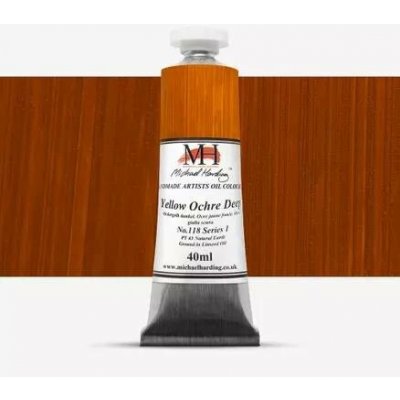 Michael Harding olejové barvy 40 ml yellow ochre deep 118 – Sleviste.cz