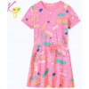 Kugo dívčí šaty CS1026 sv.růžové